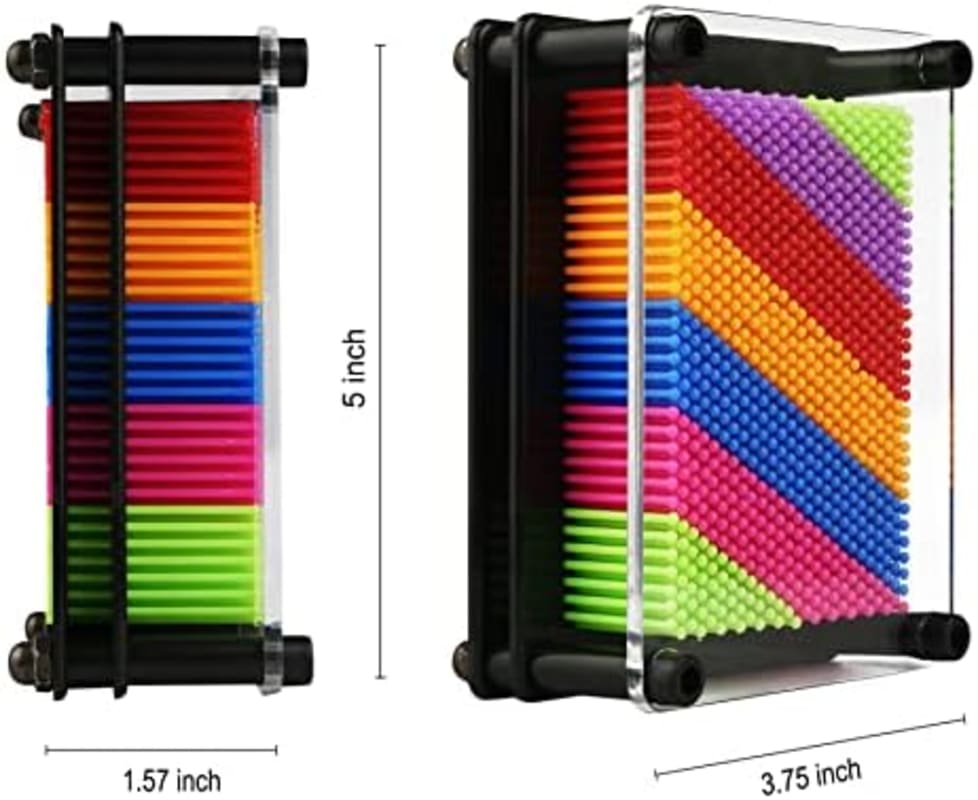 Juguete de tablero de arte con pin 3D, colorido tablero de plástico, diseño clásico de pin impresión, escultura para niños y niños
