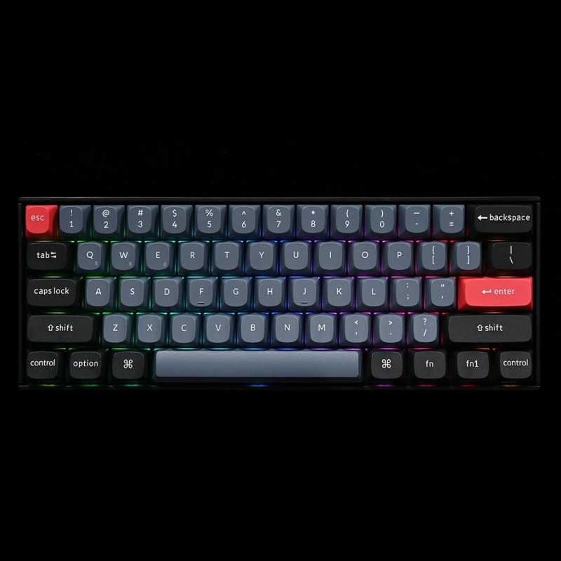 Keychron K12 Pro QMK/VIA Teclado mecánico inalámbrico , marco de aluminio intercambiable en caliente, teclado programable personalizado con retroiluminación RGB, interruptor marrón K Pro para Mac Windows Linux