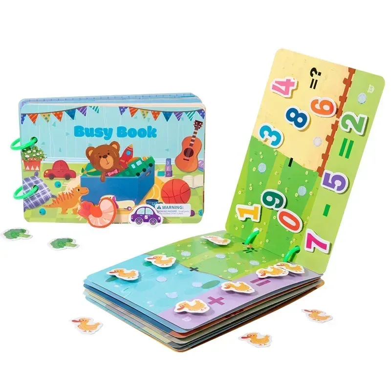 Juego de aprendizaje Montessori, libro de actividades, pegatina de pasta, capacidad de vida lógica, clasificación, educativo, regalo para niños pequeños