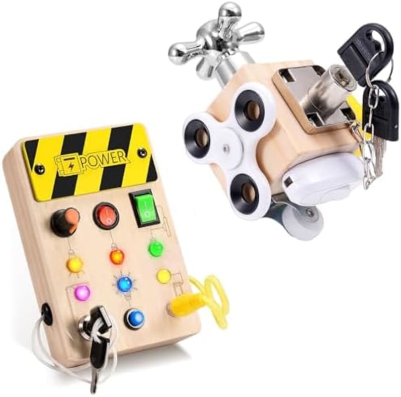 Combo Cubo 7 en uno  y Tablero oucupado Montessori