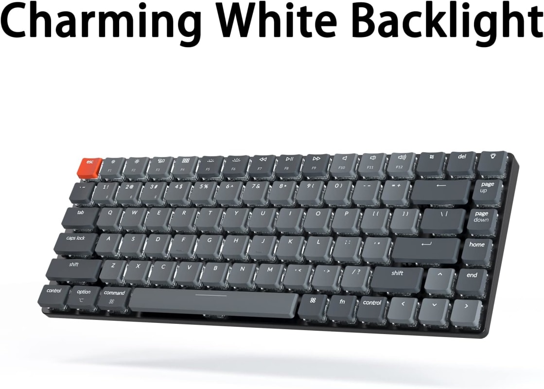 Keychrone K3 versión 2 Bluetooth , Teclado mecánico inalámbrico 84 teclas 75%, con interruptor Gateron de perfil bajo