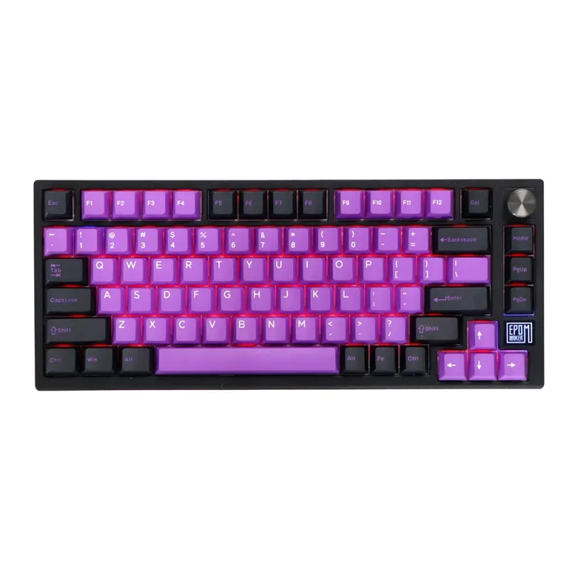 EPOMAKER TH80 75% Teclado Mecánico, NKRO intercambiable en caliente RGB 2.4Ghz/Bluetooth 5.0/teclado para juegos con cable con espuma de porón/EVA, batería de 4000 mAh