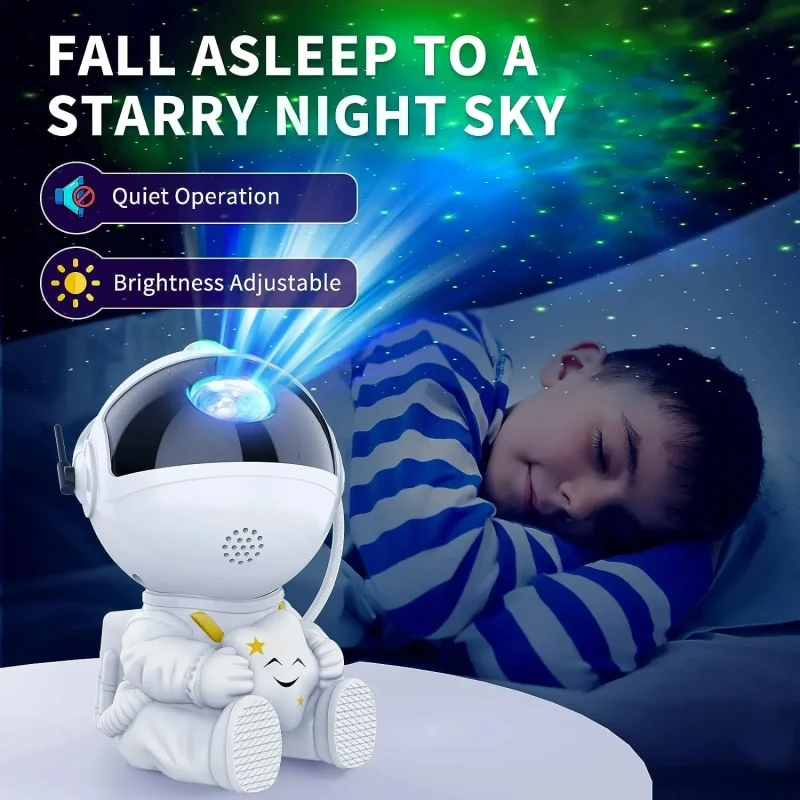 Proyector de astronauta de estrella de galaxia, luz LED de noche, lámpara de decoración de cielo estrellado, dormitorio, habitación, regalos decorativos para niños
