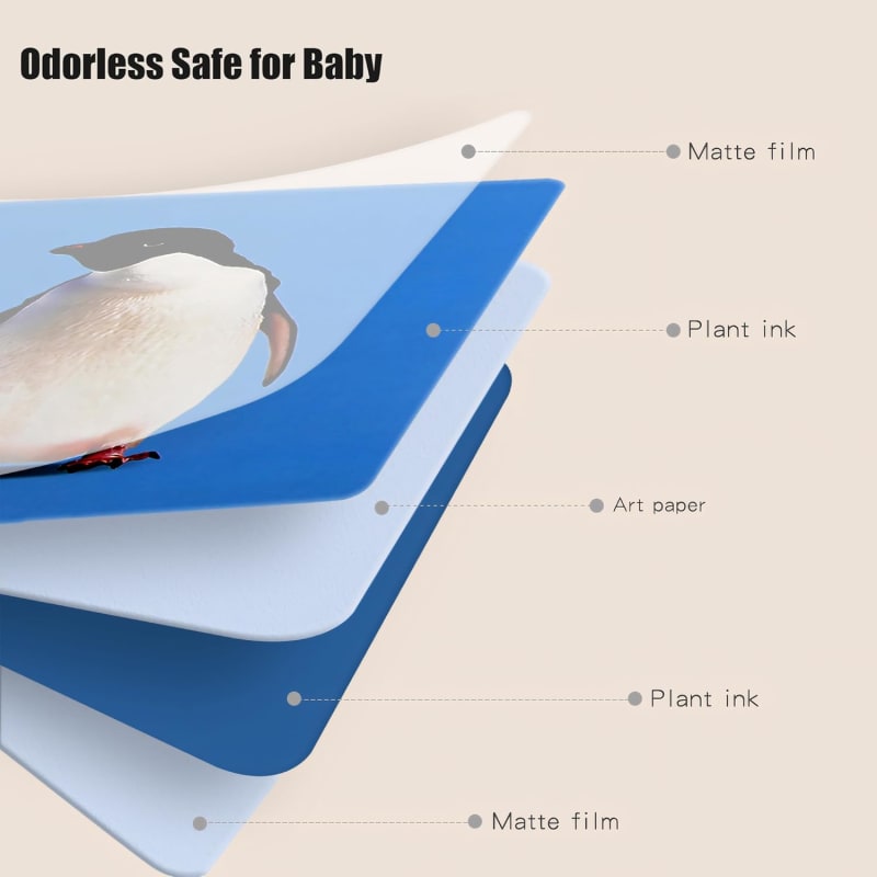 Tarjetas de estimulación Visual Montessori para bebé de alto contrate, 20 piezas  / 40 caras