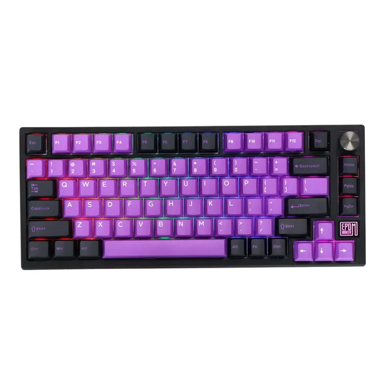 EPOMAKER TH80 75% Teclado Mecánico, NKRO intercambiable en caliente RGB 2.4Ghz/Bluetooth 5.0/teclado para juegos con cable con espuma de porón/EVA, batería de 4000 mAh