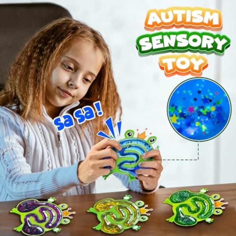 Juguete Sensorial en forma de Rana Antiestrés para Niños, Productos Sensoriales para Autismo, Juguetes de Viaje, Juguete Calmante