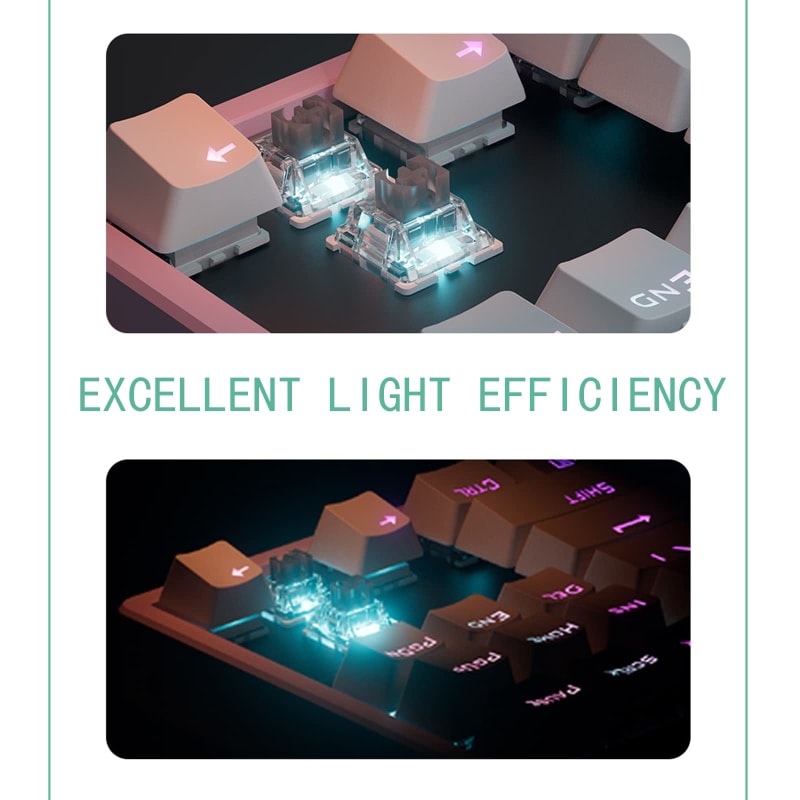 Gateron G Brown Pro 2.0 Interruptores prelubricados de 3 pines lineales para interruptores de teclado de juego tipo mecánico MX, interruptores montados en placa de luz SMD RGB (70 unidades, 3 pines, marrón)