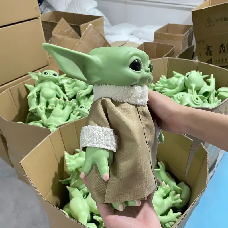 Figura de acción de bebé Yoda de Star Wars de Marvel, muñeco de peluche Kawaii, muñeco de juguete, adorno de colección para niños