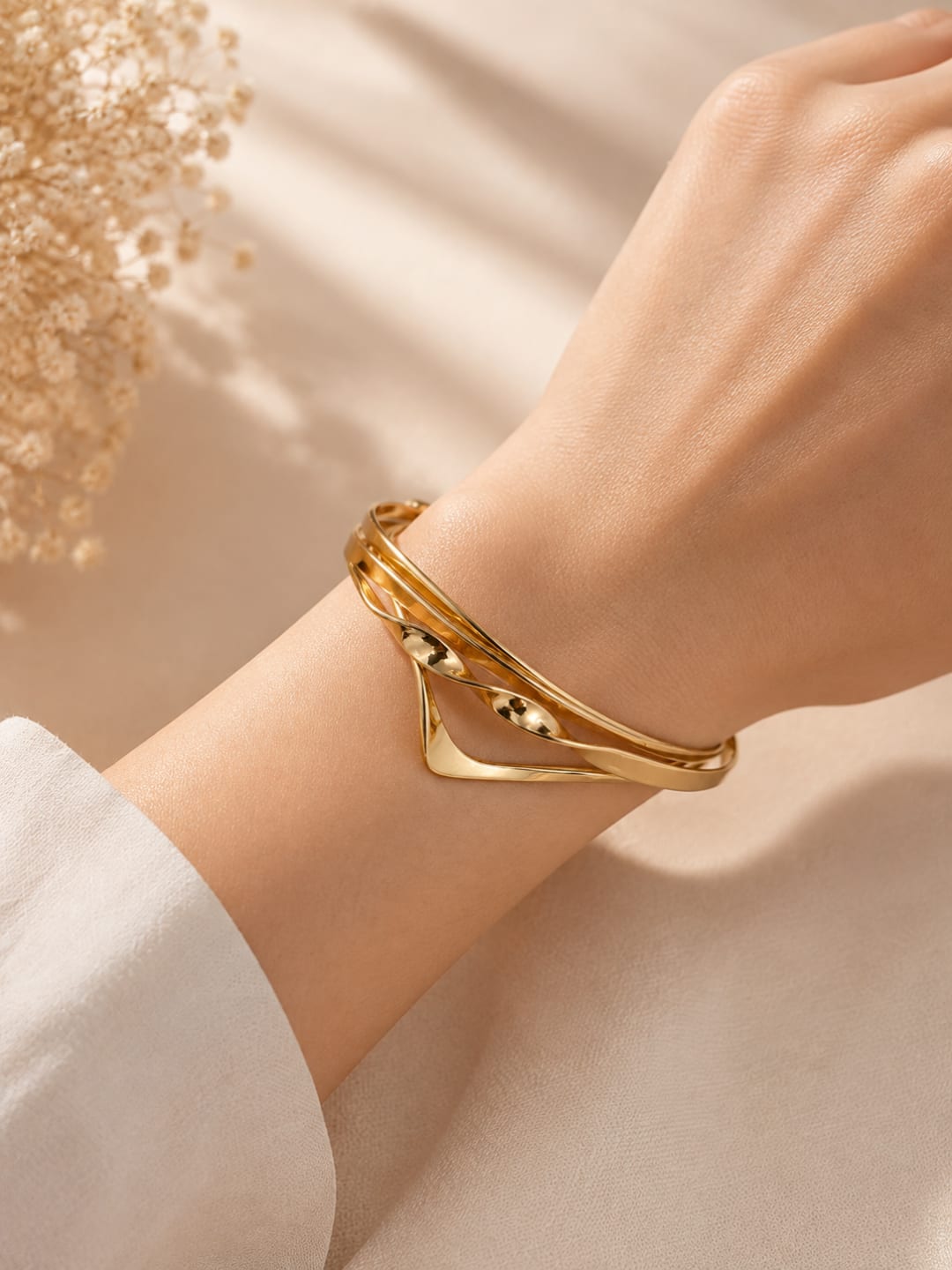 Gold-Tone Bangle Bracelet