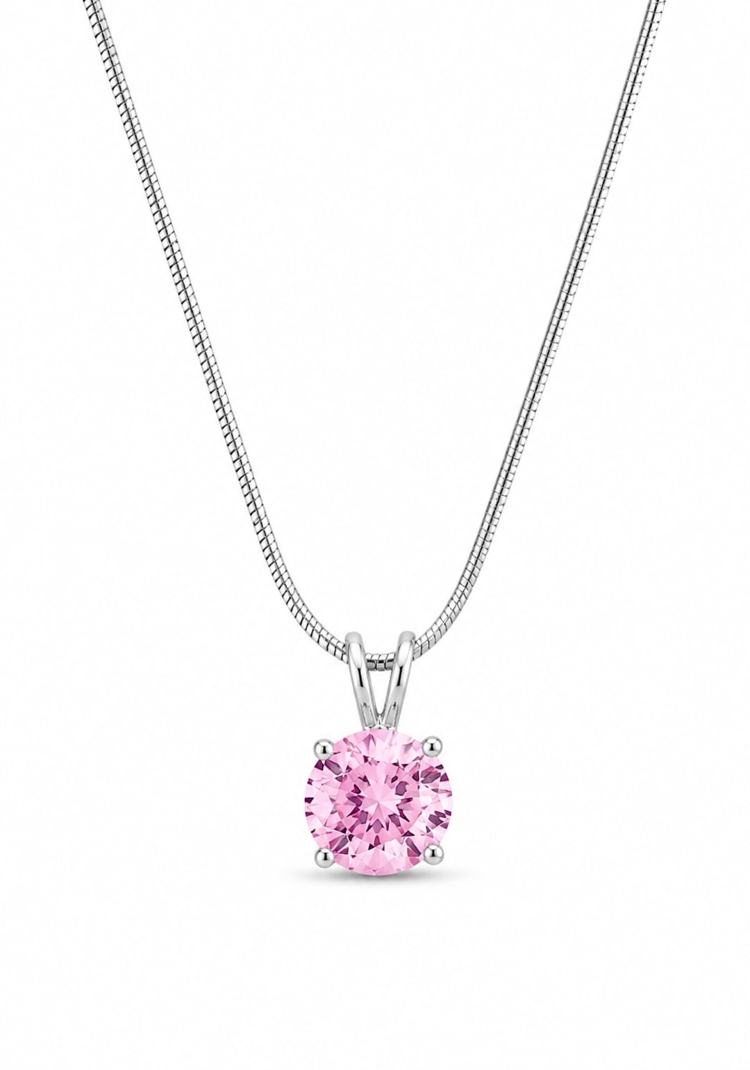 Pink stone pendant