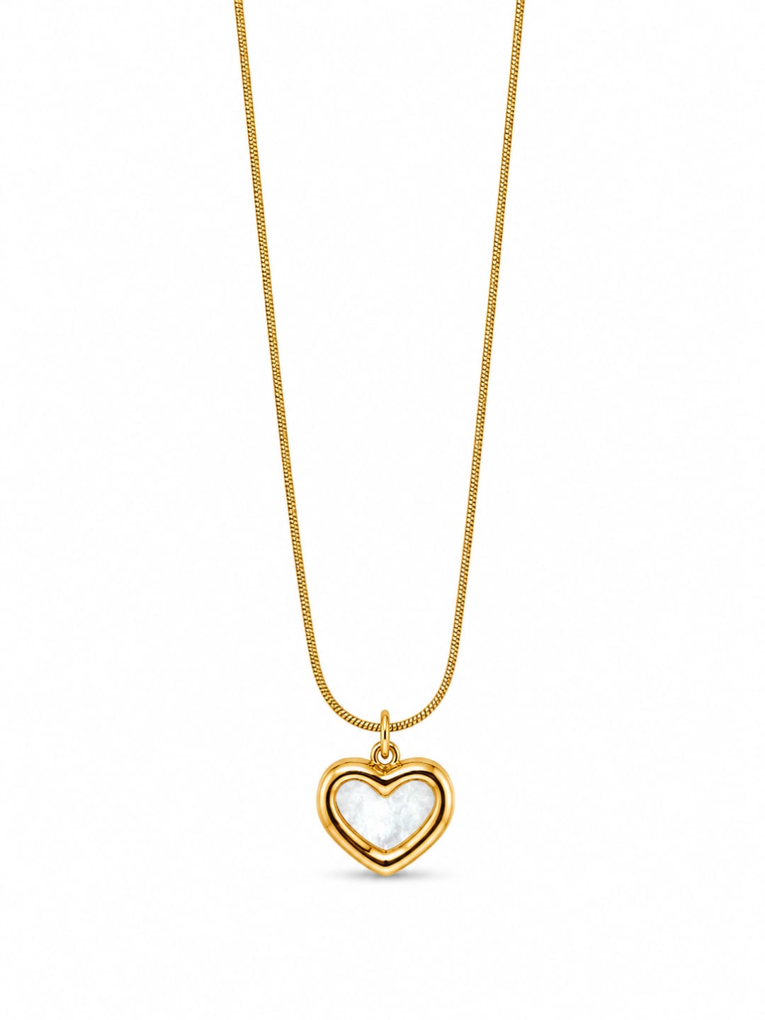Gold Heart Pendant Necklace