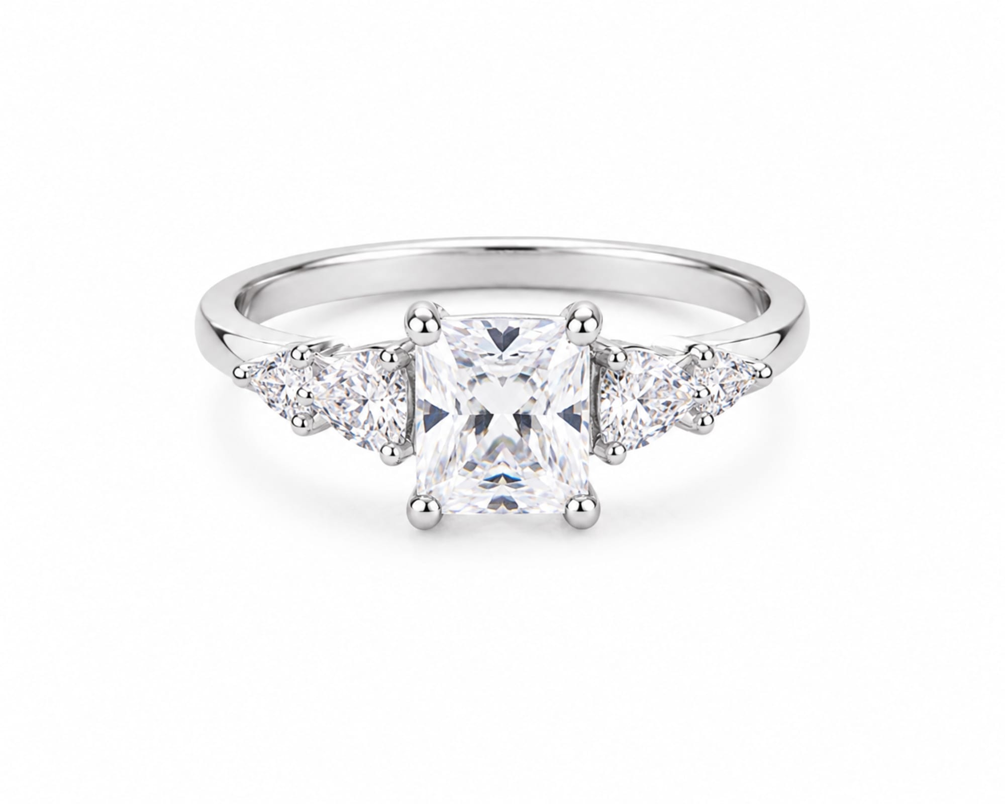 Celestia Trinity Ring in Silver — ₹442