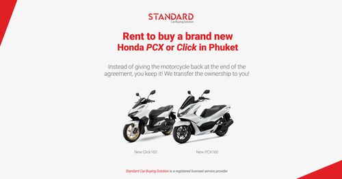 Monthly repayment options for new Honda Click and Honda PCX