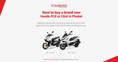 Monthly repayment options for new Honda Click and Honda PCX