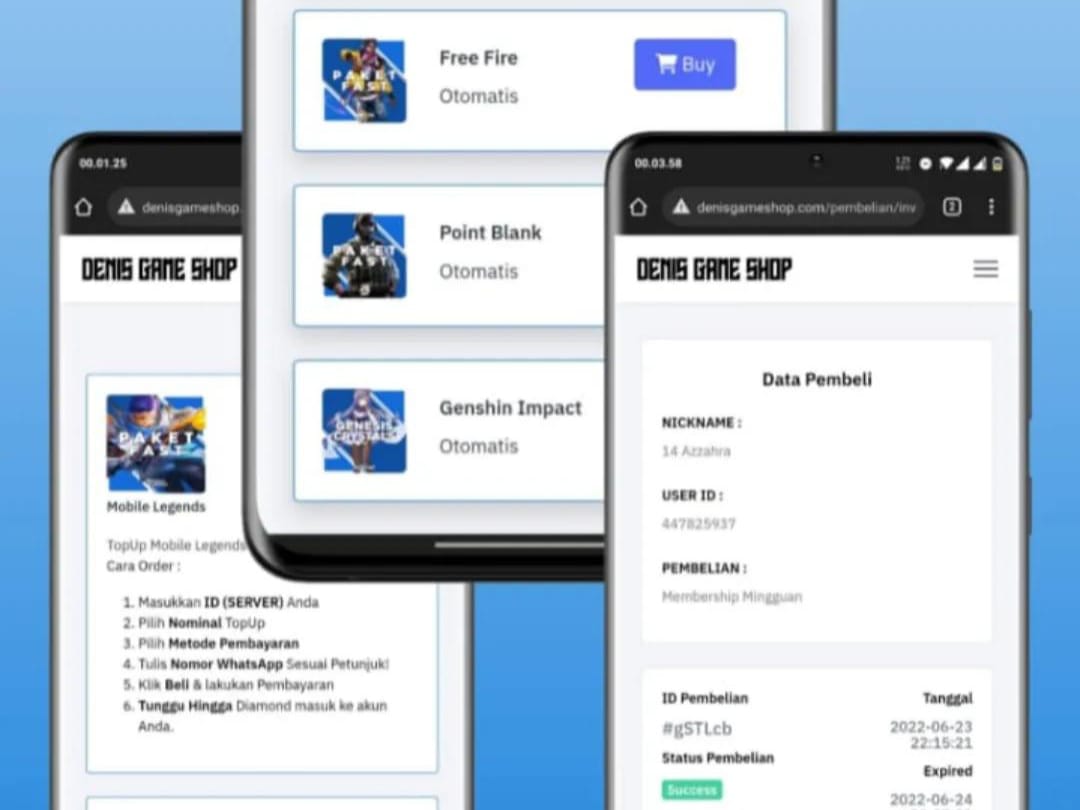 24/7 Automated Online Game Top-Up Website