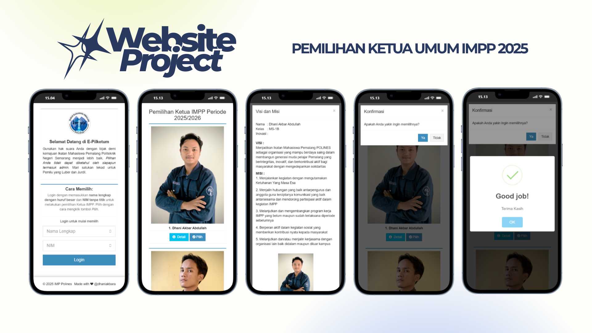 Online Voting Website for IMPP Chairman Election 2025