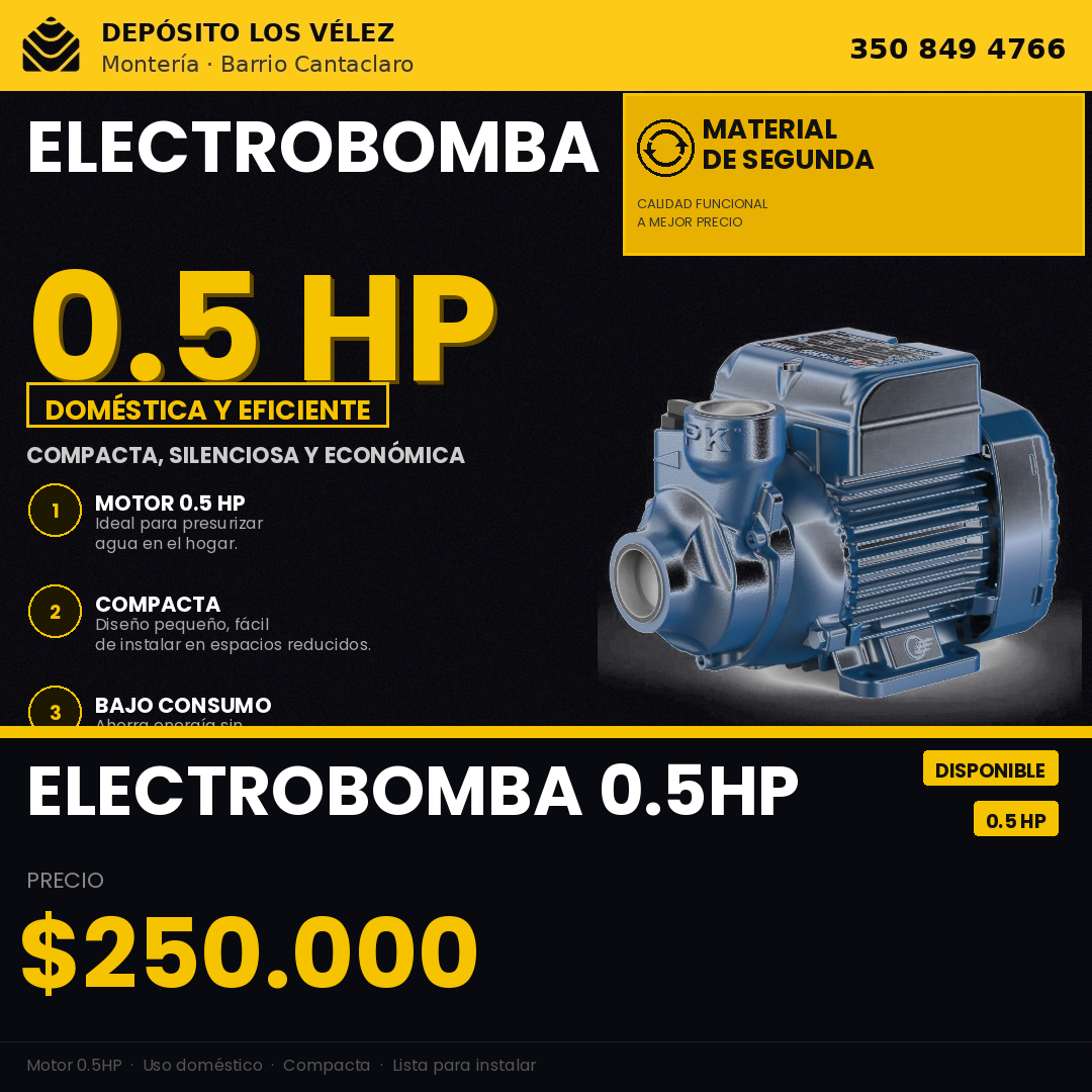 Electrobomba pequeña