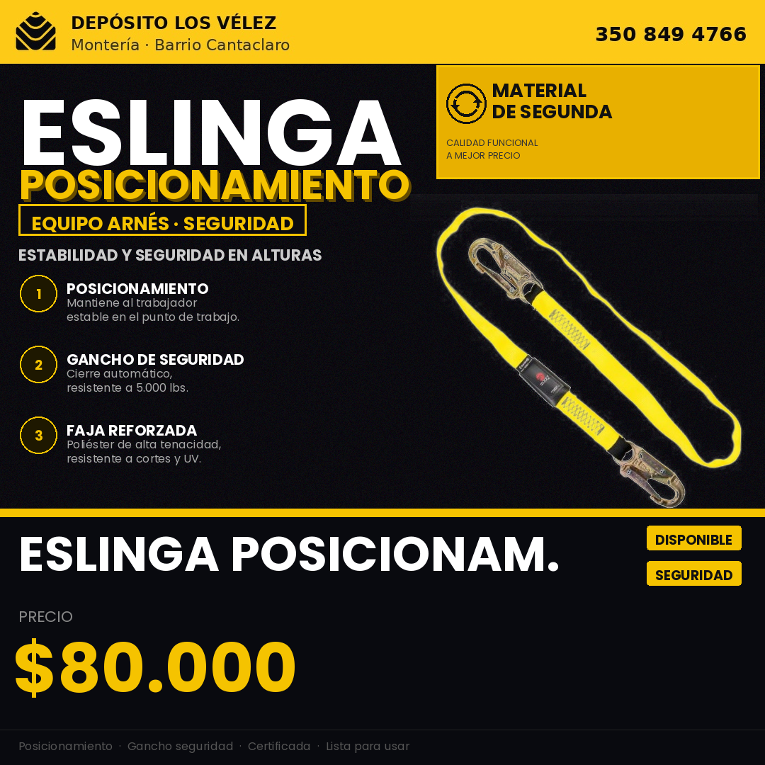Eslinga de posicionamiento