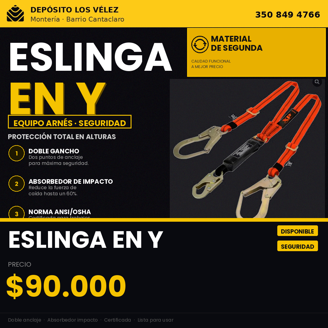 eslinga en Ye