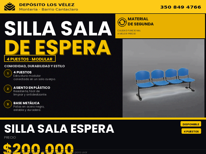 Silla sala de espera