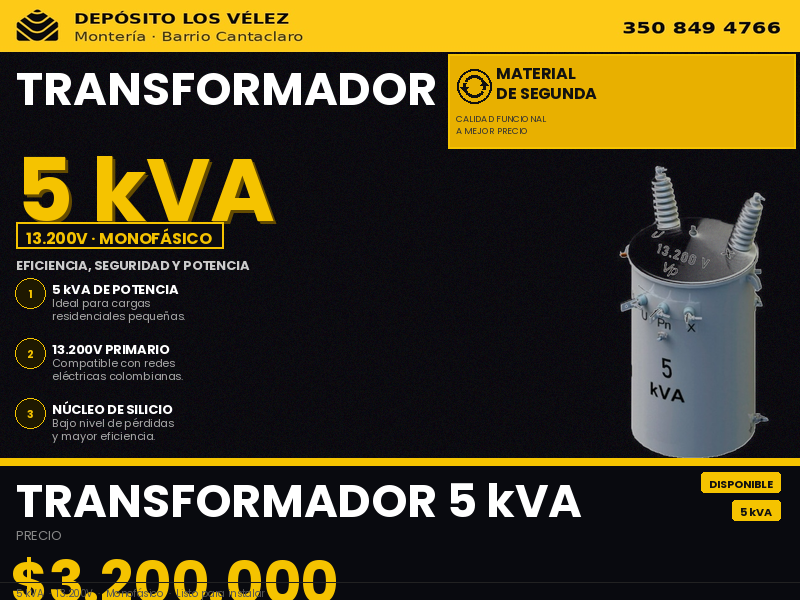 Transformador 5KVA