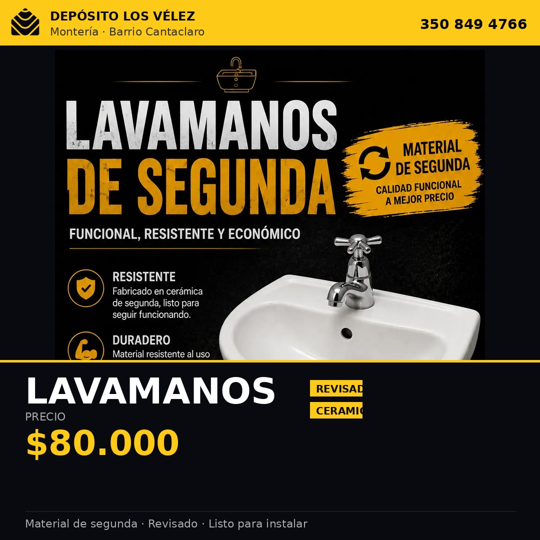Lavamanos redondo moderno