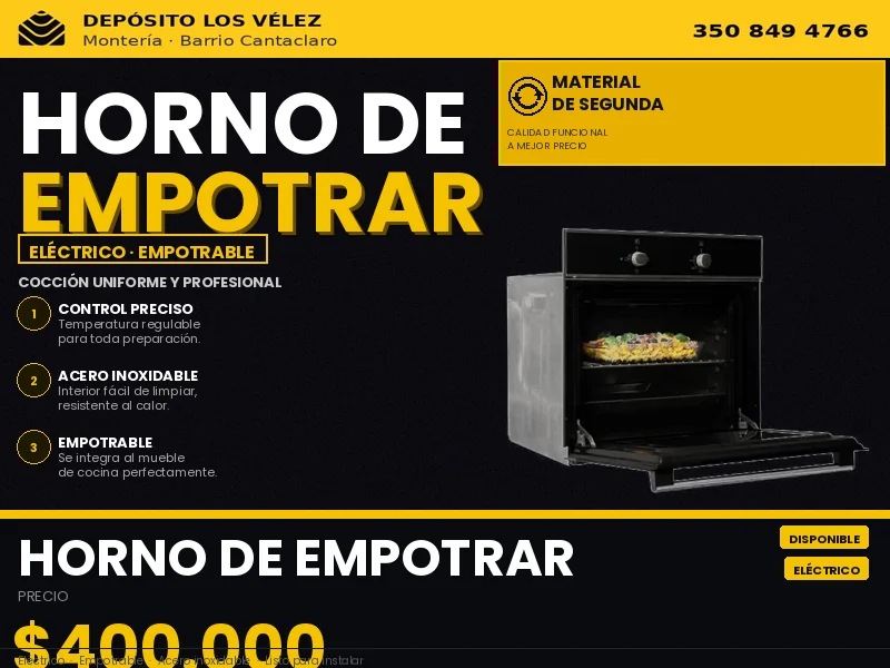 Horno de empotrar
