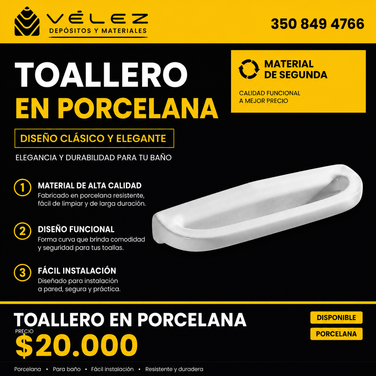 Accesorio baño - toallero