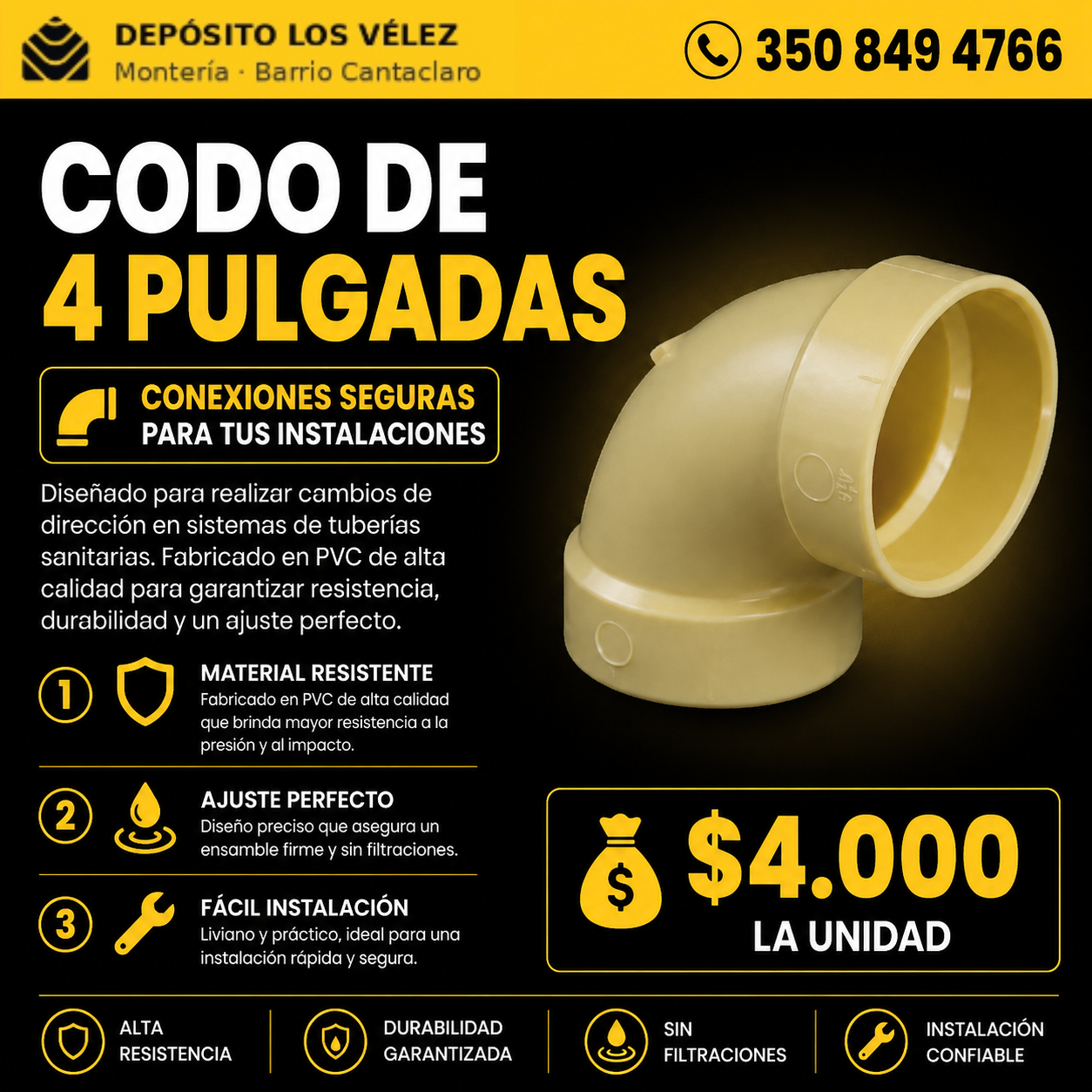 Codo PVC