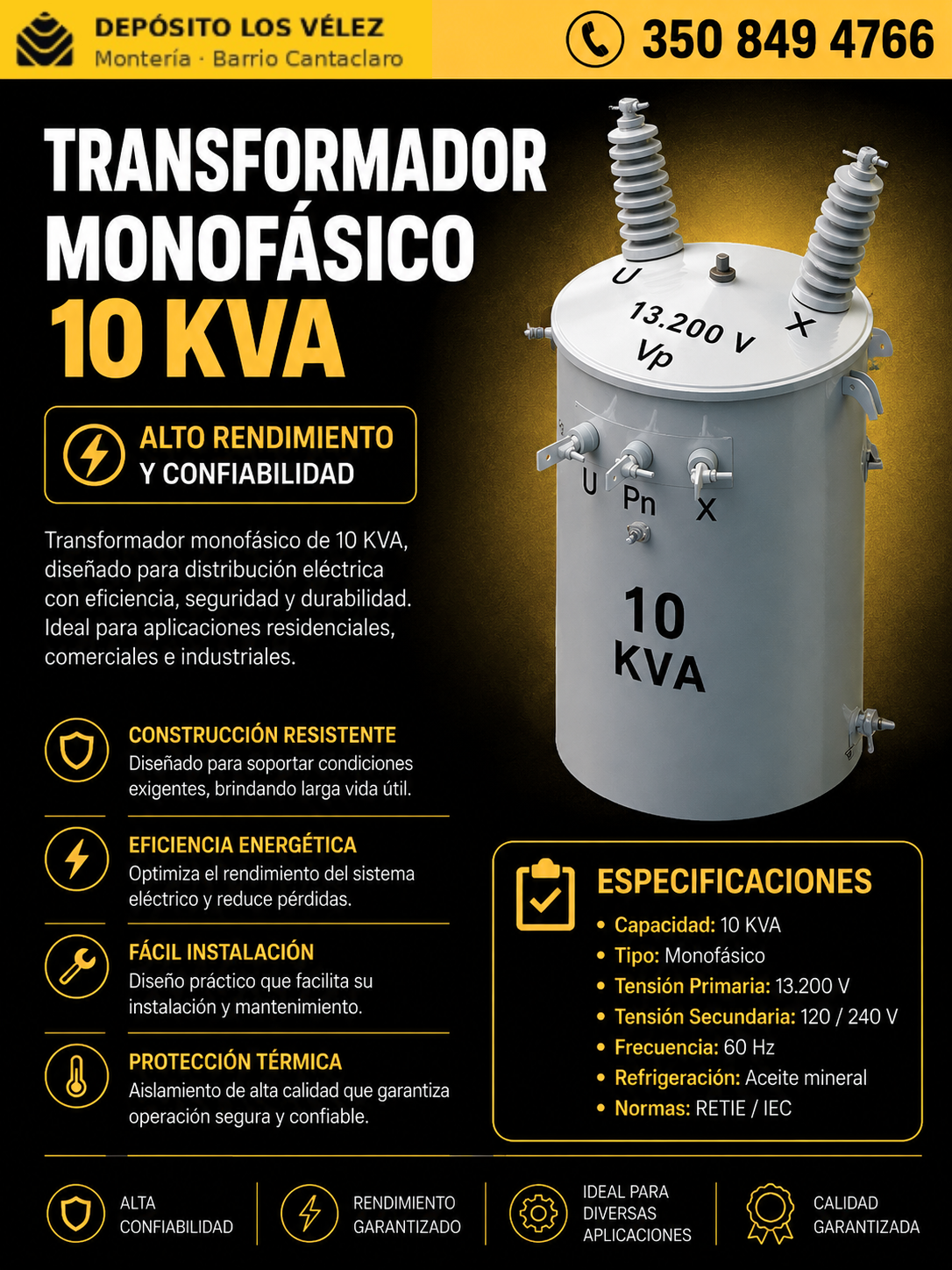 Transformador 10KVA