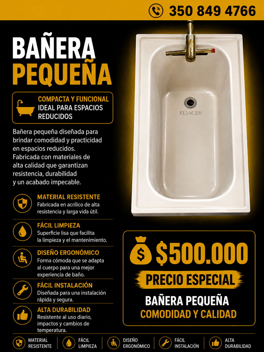 Bañera pequeña