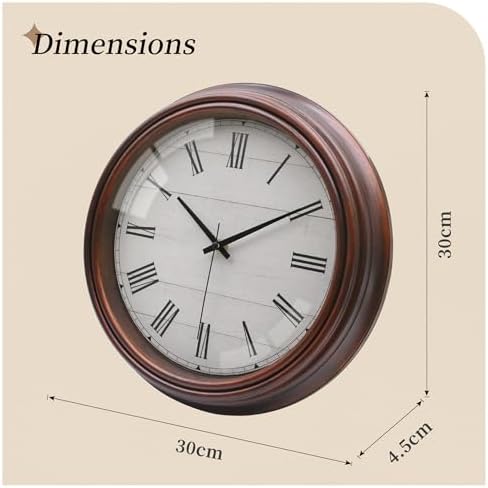 Vue 2 de Vikmari Vintage Horloge Murale