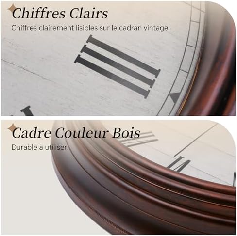 Vue 3 de Vikmari Vintage Horloge Murale