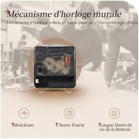 Vue 5 de Vikmari Vintage Horloge Murale