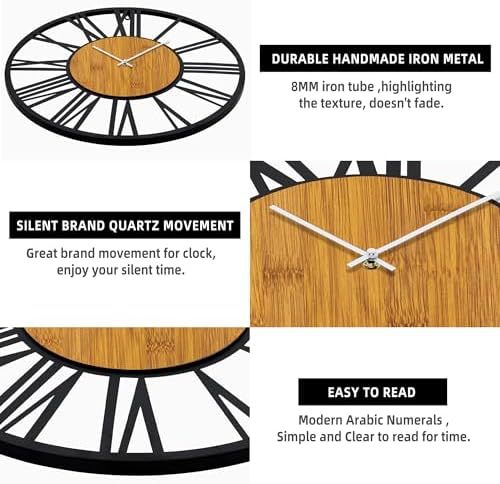 Vue 4 de Horloge Murale Ronde En