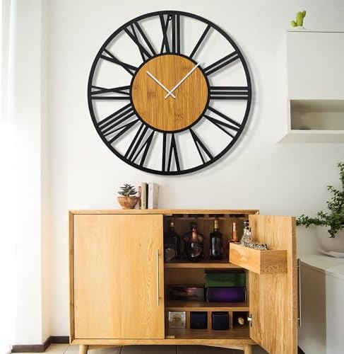 Vue 5 de Horloge Murale Ronde En