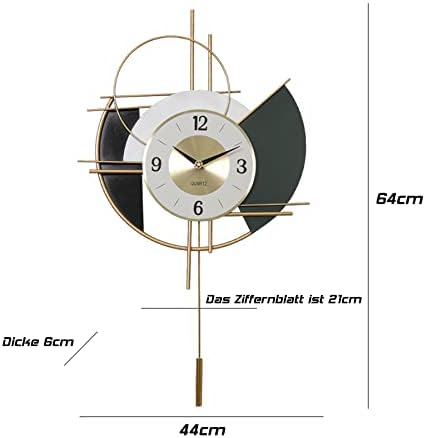 Vue 3 de Horloge Murale Design Moderne
