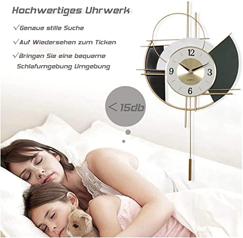 Vue 4 de Horloge Murale Design Moderne