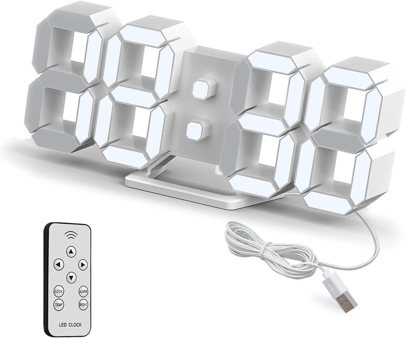 Deeyaple Horloge Murale Digitale