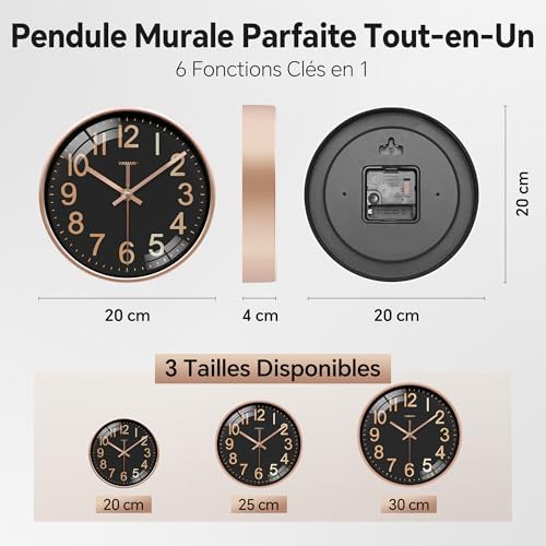 Vue 3 de Vikmari Horloge Murale Cm