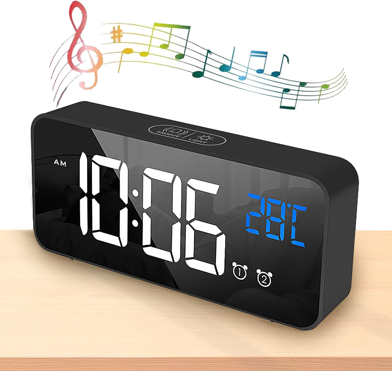 Led Reveil Numerique Alarme