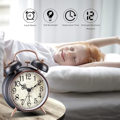 Vue 3 de Reveil Analogique Vintage