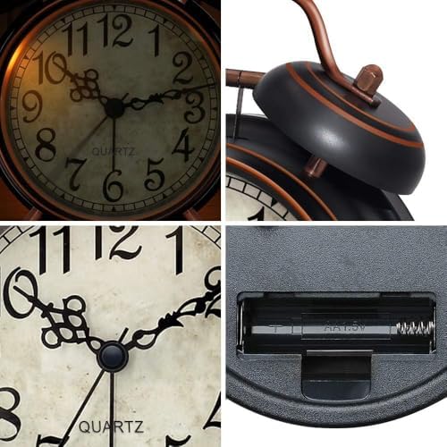 Vue 4 de Reveil Analogique Vintage