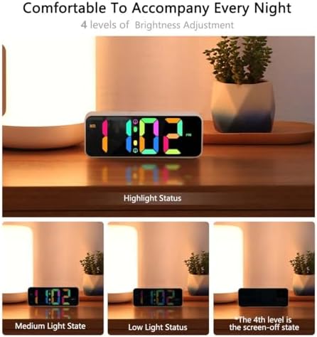 Vue 5 de Reveil Matin Numerique Miroir