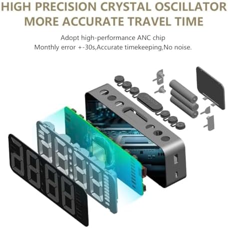 Vue 6 de Reveil Matin Numerique Miroir