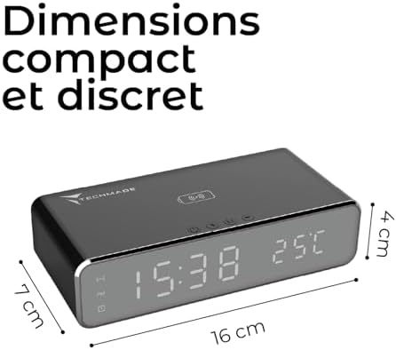 Vue 5 de Techmade Reveil Numerique Avec