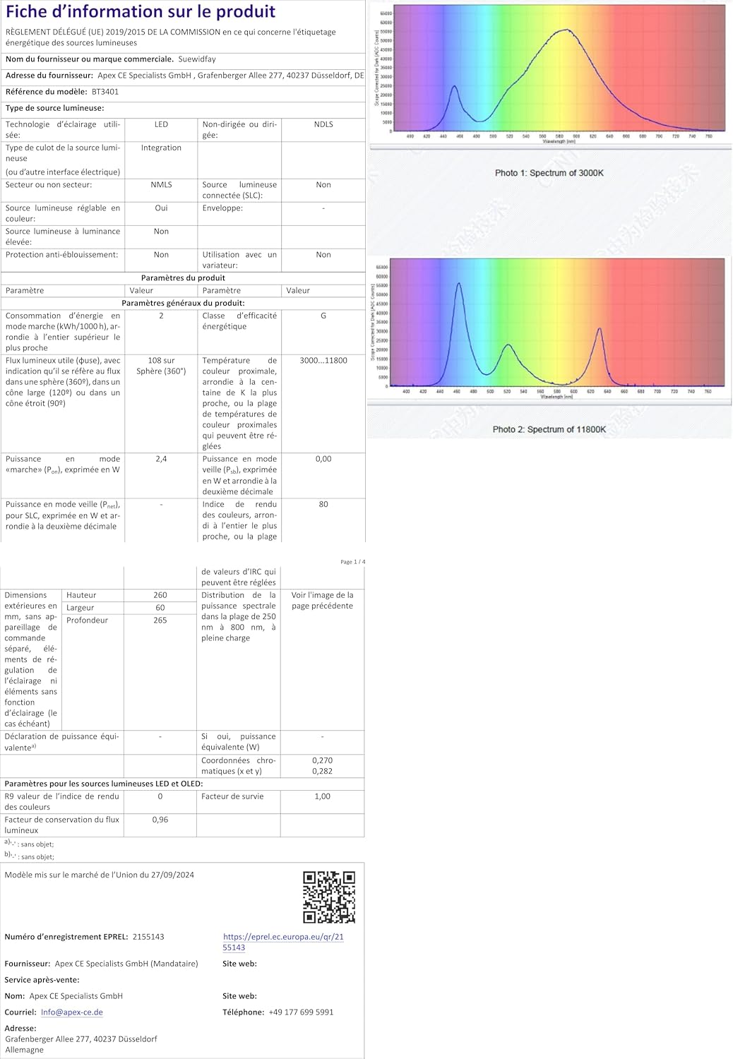 Vue 7 de Techmade Reveil Numerique Avec