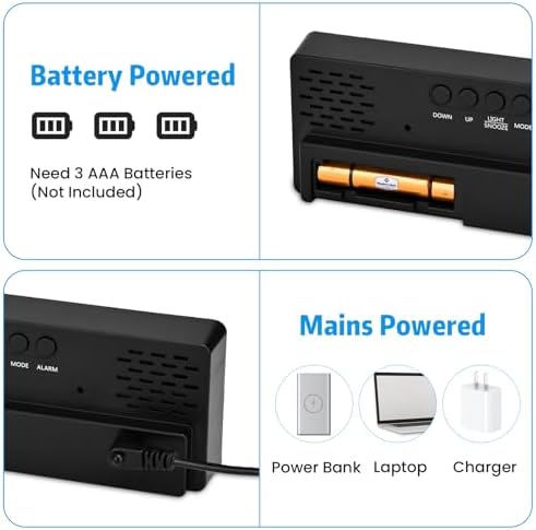 Vue 4 de Reveil Numerique Led Reveil