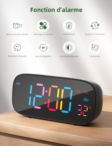 Vue 2 de Liorque Reveil Numerique Reveil