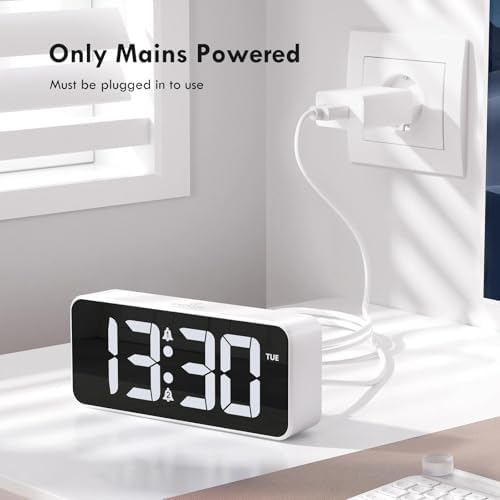 Vue 3 de Chereeki Reveil Alimentation Secteur